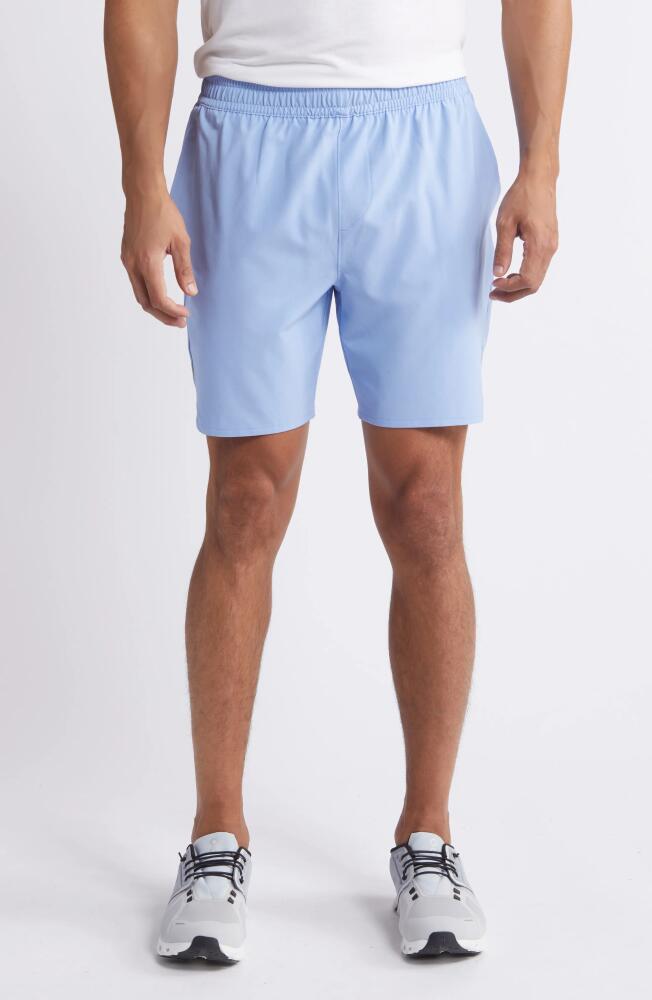 Zella Performance Run Shorts in Blue Hydrangea Cover