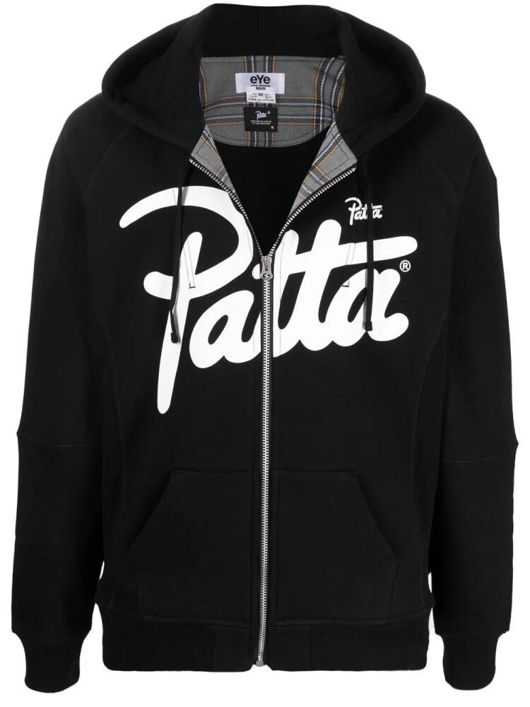 Junya Watanabe MAN Patta zipped hoodie - Black Cover