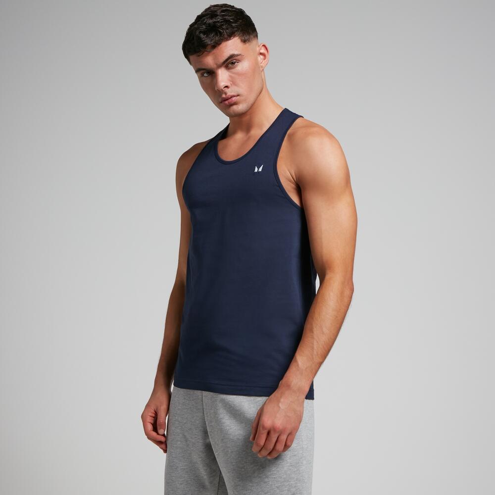 MP Men's Rest Day Stringer Vest - Navy Cover