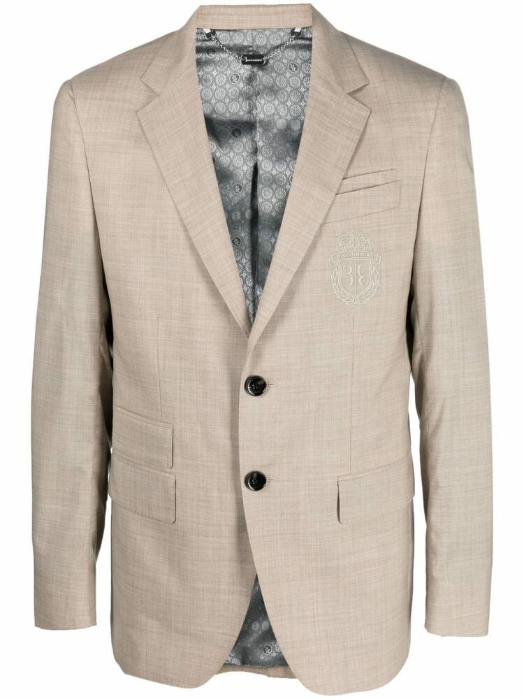 Billionaire single-breasted wool blazer - Neutrals Cover