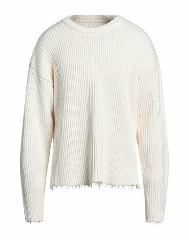 Mm6 Maison Margiela Man Sweater Ivory Cotton, Wool, Polyamide, Elastane Cover