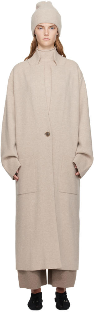 LISA YANG Beige Amie Coat Cover