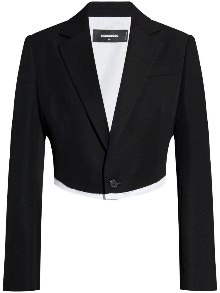 DSQUARED2 Raw-finish blazer - Black Cover