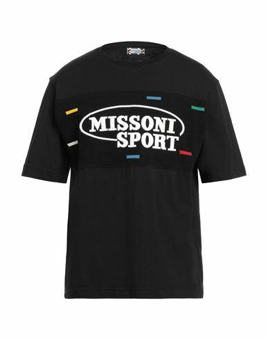 Missoni Man T-shirt Black Cotton Cover