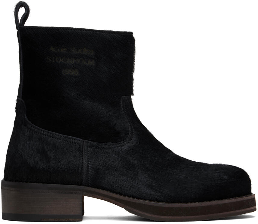 Acne Studios Black Besare Boots Cover