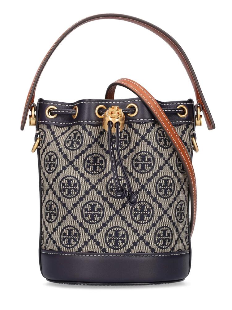 TORY BURCH Mini T Monogram Jacquard Bucket Bag Cover