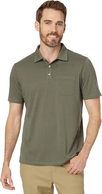 Free Fly Bamboo Heritage Polo (Fatigue) Men's Short Sleeve Knit Cover