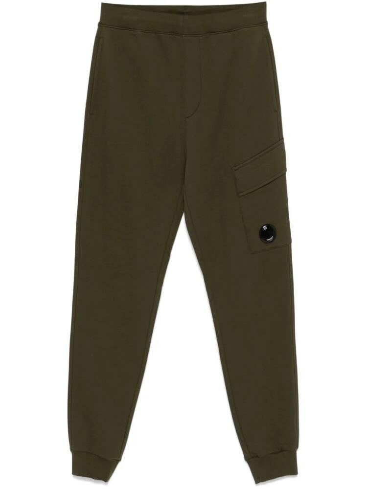 C.P. Company Lens-detail cargo track pants - Green Cover