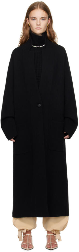 LISA YANG Black Amie Coat Cover