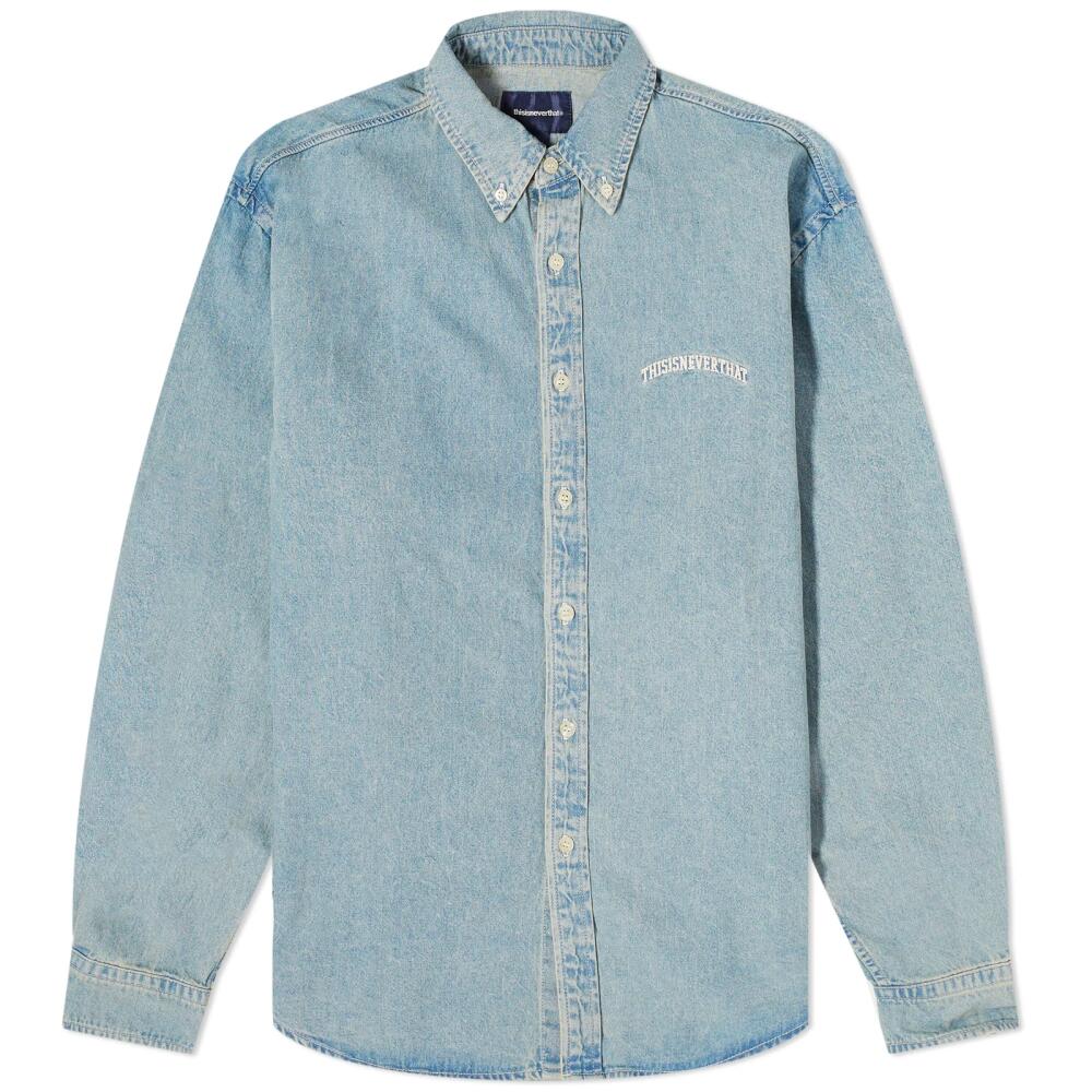 thisisneverthat Men's Washed Denim Shirt in Blue Cover