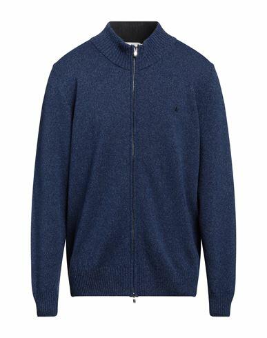 Brooksfield Man Cardigan Blue Wool Cover