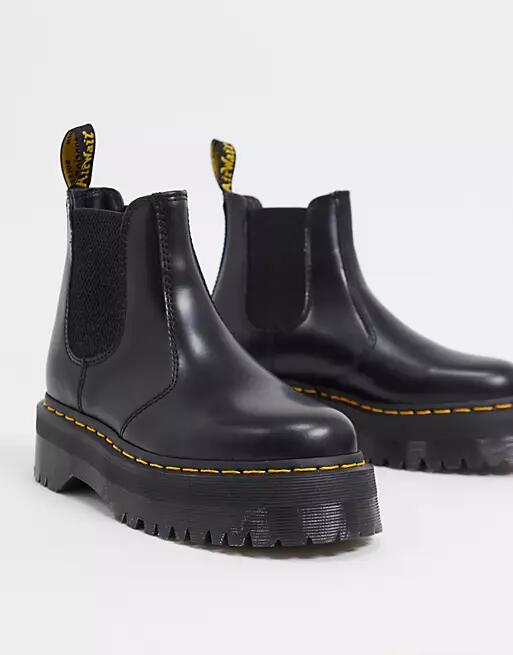 Dr Martens 2976 flatform chelsea boots in black Cover