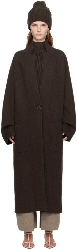 LISA YANG Brown Amie Coat Cover