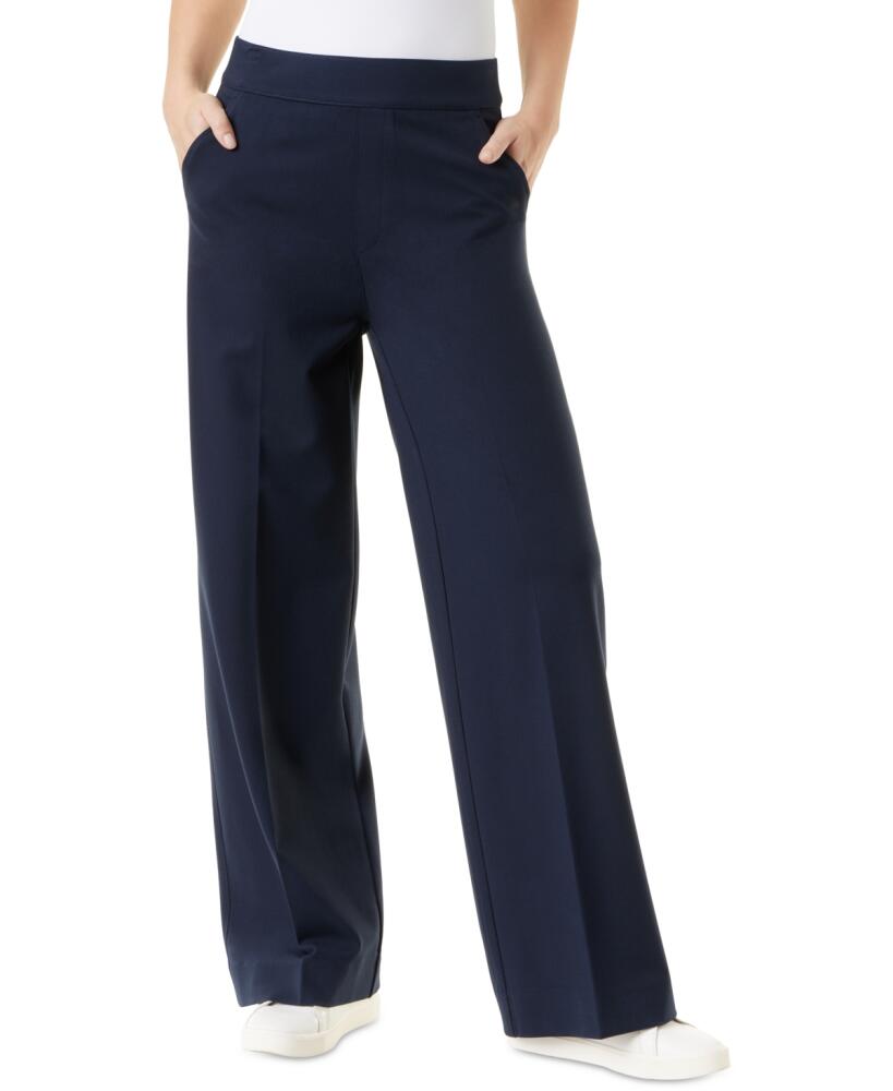 Gloria Vanderbilt Women's Wide-Leg Ponte Pants - Midnight A Cover