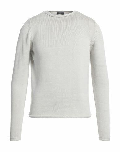 Rossopuro Man Sweater Light grey Cotton Cover