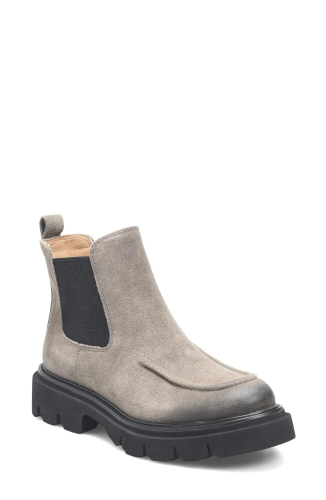 Söfft Samira Platform Chelsea Boot in Taupe Suede Cover