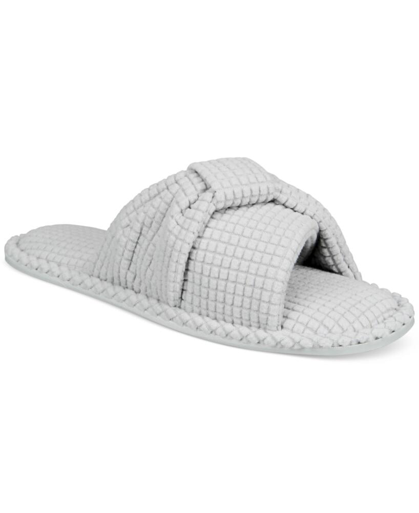 Charter Club Women's Textured Knot-Top Slippers, Created for Macy's - Sleep Grey Hthr Cover