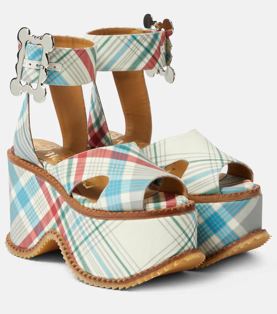 Vivienne Westwood London leather check sandals Cover