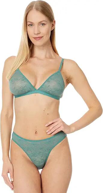 Eberjey Soft Stretch Triangle Bralette (Agave) Women's Bra Cover