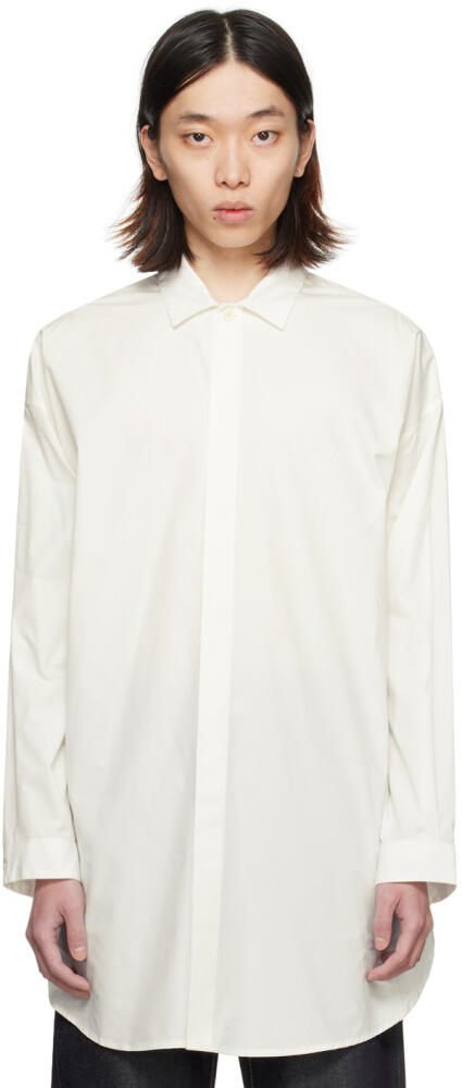 SUNNEI Off-White Spread Collar Shirt Cover