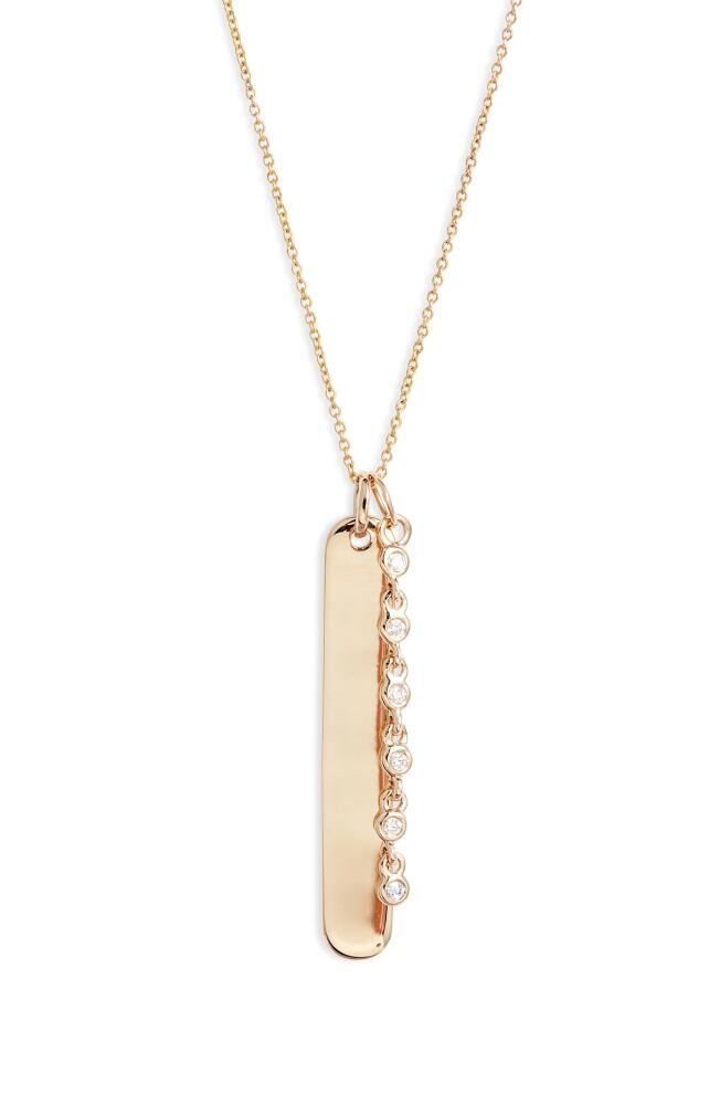 Dana Rebecca Designs Lulu Jack Diamond Bar Pendant Necklace in Yellow Gold Cover