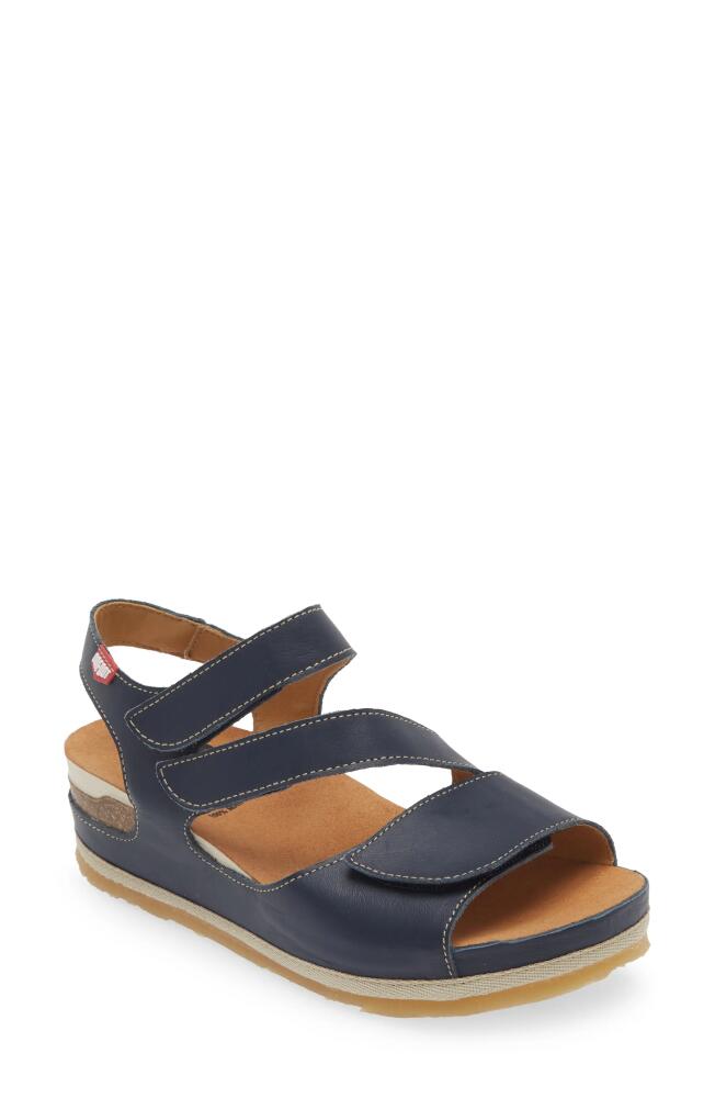 On Foot 206 Austin Platform Sandal in Navy Cover