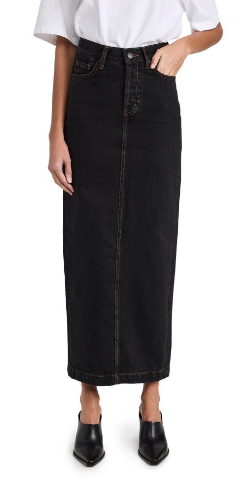 WARDROBE. NYC Denim Column Skirt Black Cover