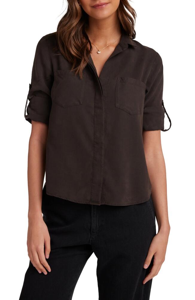 Bella Dahl Split Back Button-Up Shirt in Quartz Brown Cover