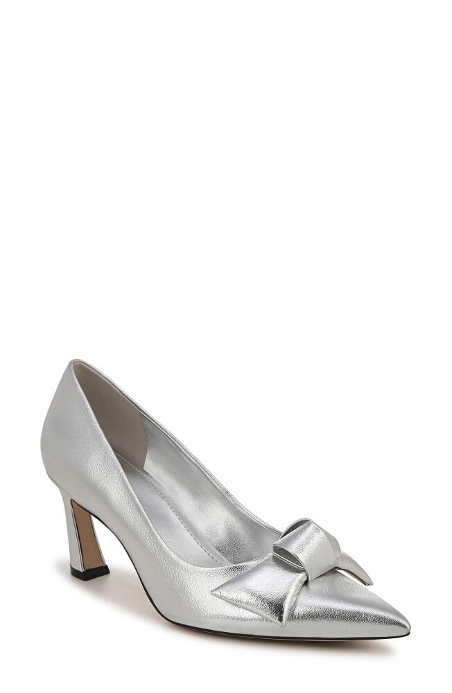 27 EDIT Naturalizer Emery Bow Pointed Toe Pump in Silver Cover