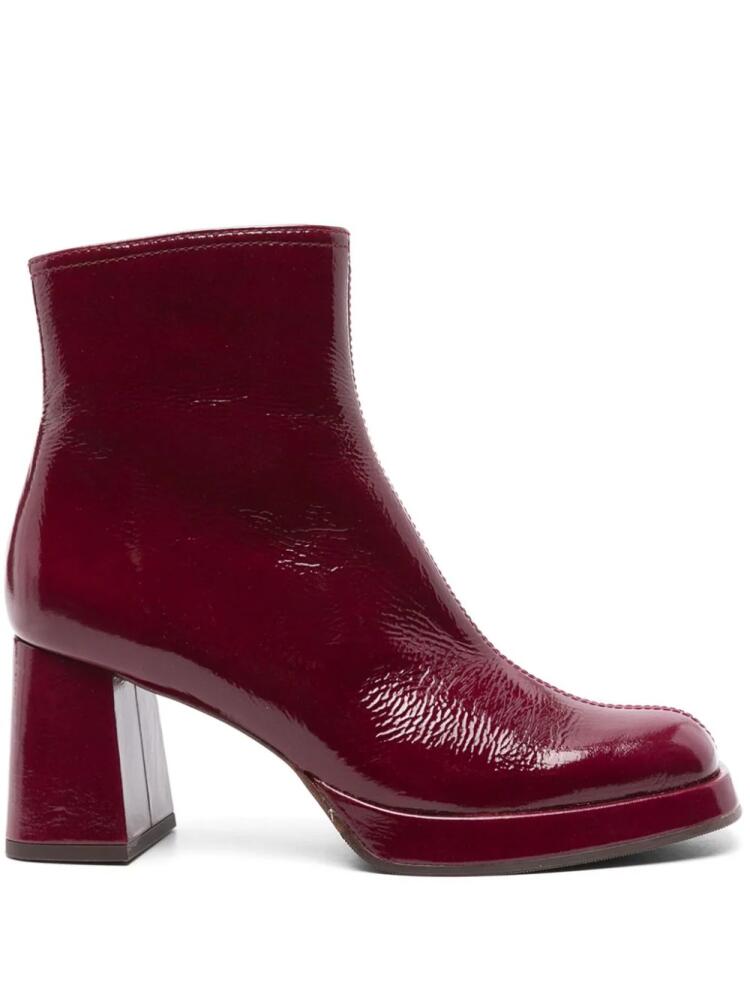 Chie Mihara Kentin 80mm leather ankle boots - Red Cover