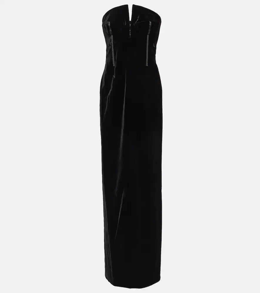 Tom Ford Strapless velvet gown Cover