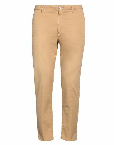 Aglini Man Pants Camel Cotton, Elastane Cover