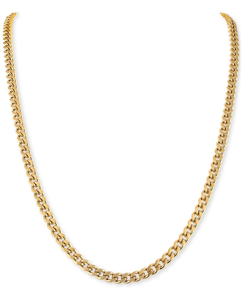 Bulova Gold-Tone Stainless Steel Classic Curb Chain 22" Necklace - Gold-tone Cover