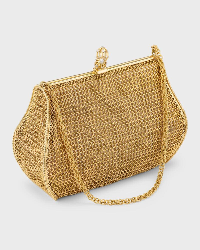 NM Estate Estate Platinum and 18K Yellow Gold Mesh Purse Cover