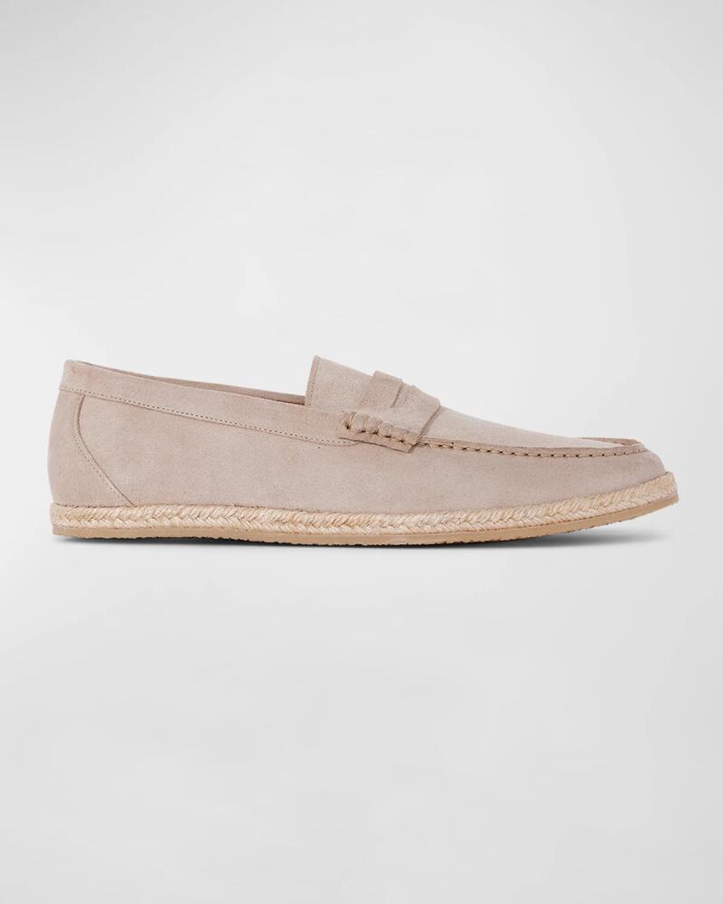 Paul Stuart Men's Huxley Suede Espadrille Penny Loafers Cover