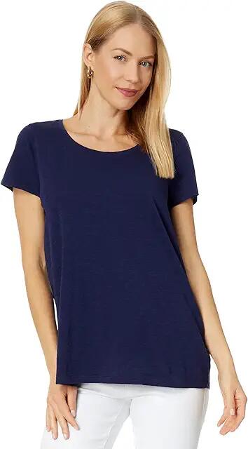 Lilly Pulitzer Etta Scoop Neck (True Navy) Women's Clothing Cover