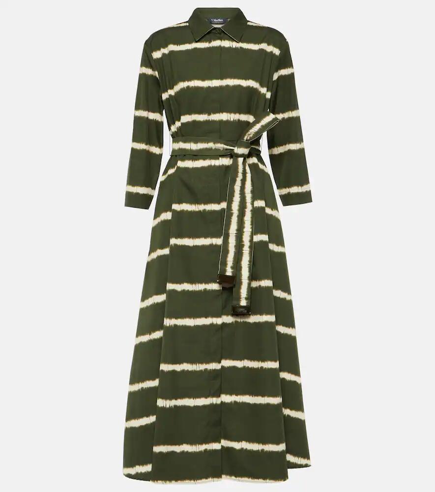 'S Max Mara Olanda striped cotton midi dress Cover