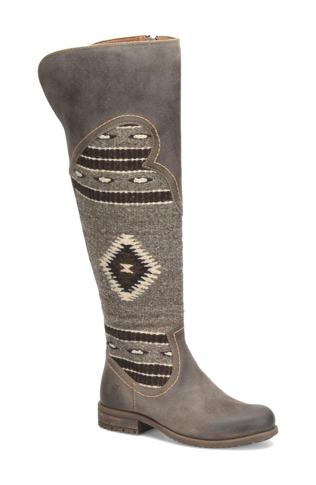 Børn Lucero Over the Knee Boot in Dk Grey Combo Cover