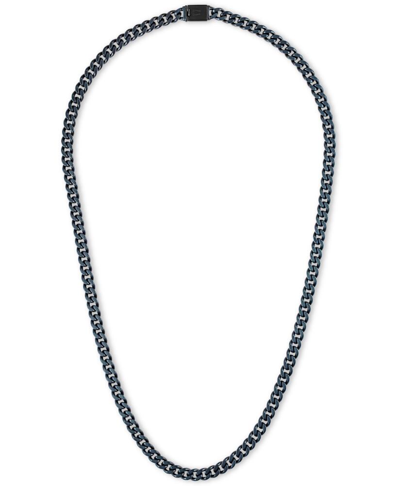 Bulova Blue-Tone Stainless Steel Chain 22" Necklace Cover