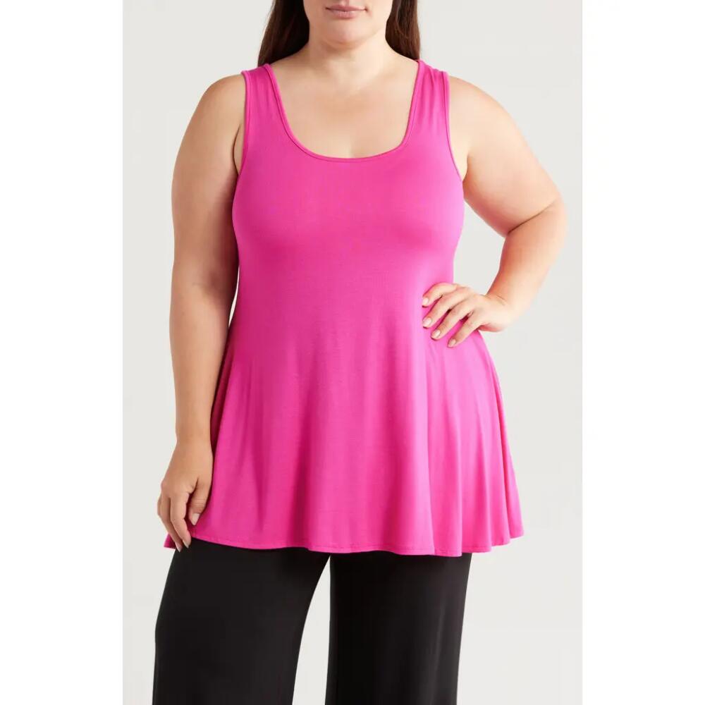 24seven Comfort Apparel Jersey Tunic Tank in Pink Cover