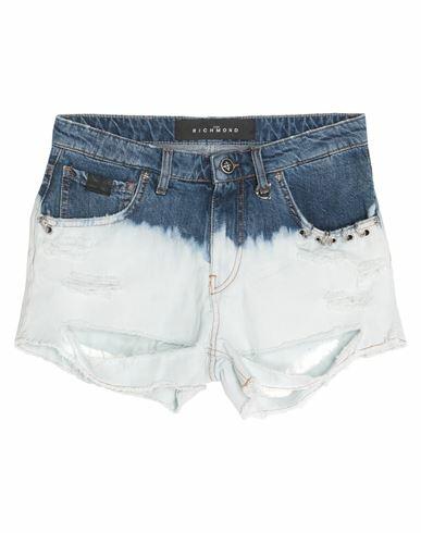 John Richmond Woman Denim shorts Blue Cotton Cover