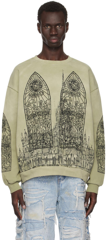 Who Decides War Green Cathedral Sweatshirt Cover