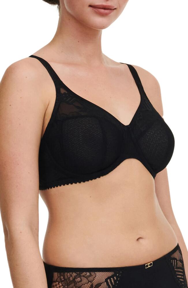 Chantelle Lingerie Origins Underwire Unlined Full Coverage Bra in Black Cover