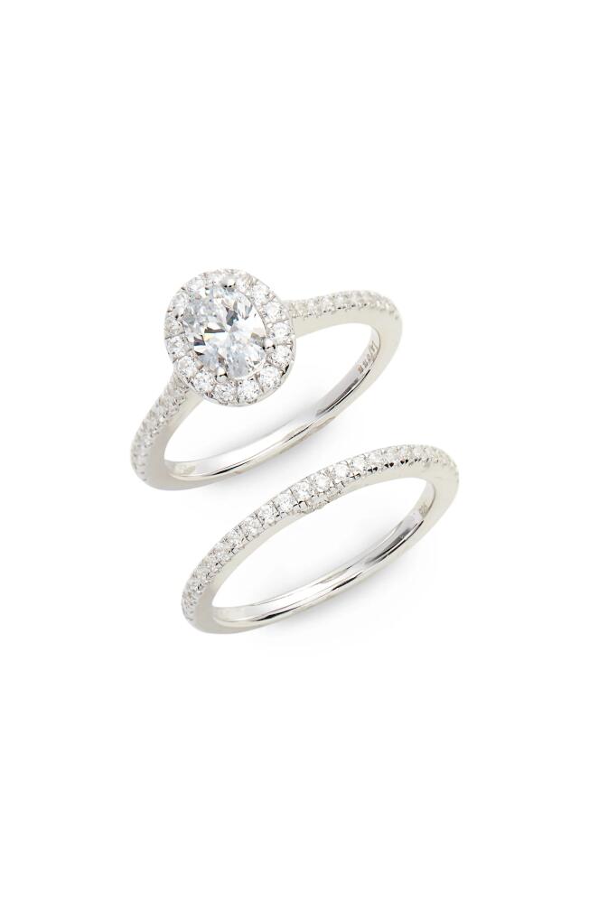 Lafonn Joined at the Heart Marquise Halo Ring in Silver/Clear Cover