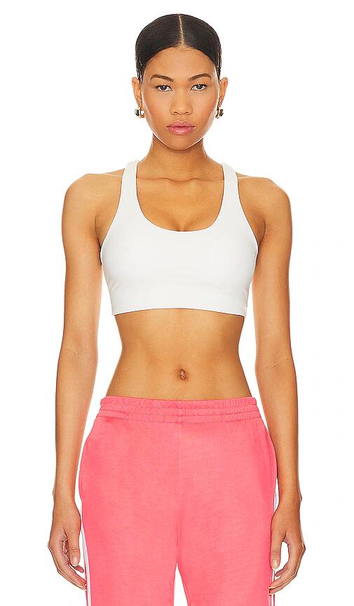 THE UPSIDE Peached Jade Sport Bra in White Cover