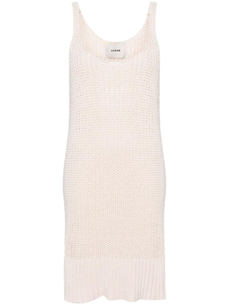 AERON Murex chunky-knit mini dress - Pink Cover