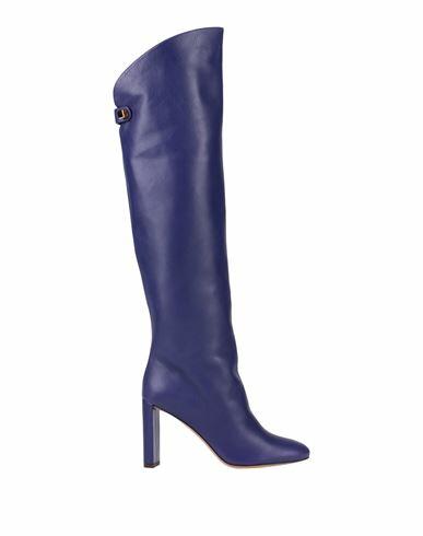 Skorpios Woman Boot Dark purple Leather Cover