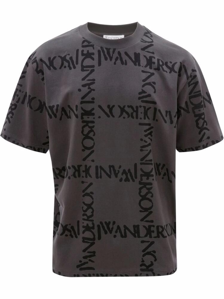 JW Anderson logo-print T-shirt - Grey Cover