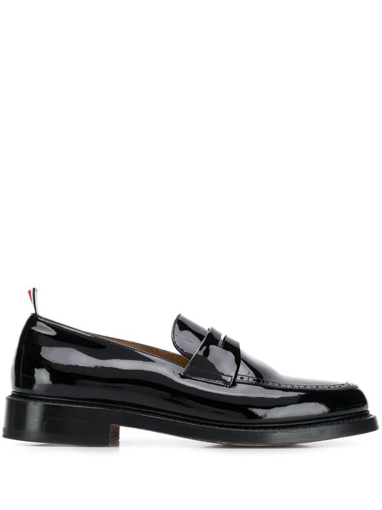 Thom Browne patent leather penny loafers - Black Cover