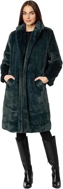 Splendid Mikaela Faux Fur Coat (Balsam) Women's Clothing Cover